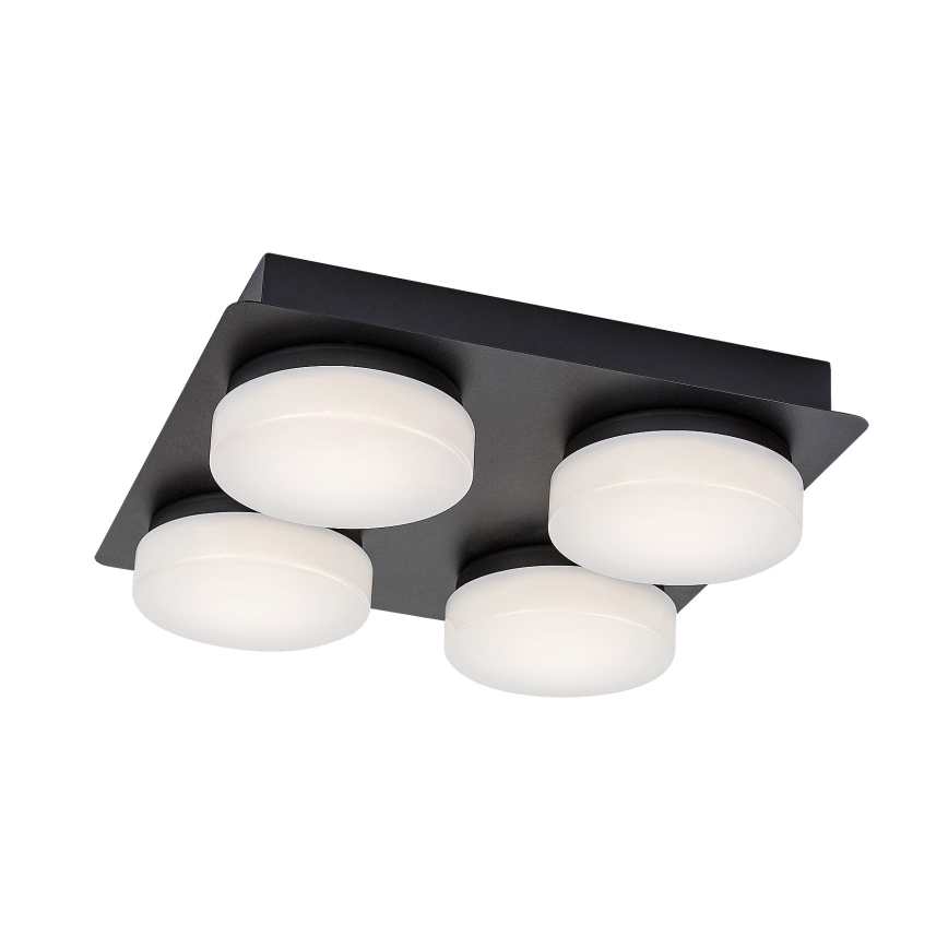 Rabalux - Lampada da soffitto LED per bagno 4xLED/5,2W/230V IP44 nero