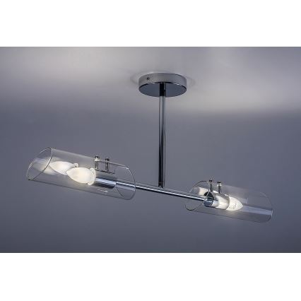 Rabalux - Badezimmer-Deckenleuchte an Stange 2xE14/12W/230V IP44 glänzendes Chrom
