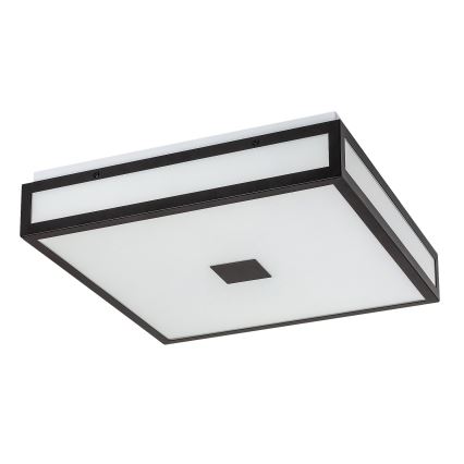 Rabalux - Plafonnier LED pour salle de bains LED/18W/230V IP44 noir 30x30 cm