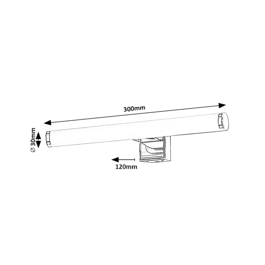 Rabalux - Éclairage de miroir salle de bain LED/5W/230V IP44