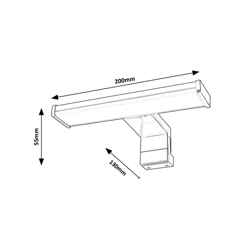 Rabalux - Illuminazione a LED per specchi da bagno LED/4W/230V IP44