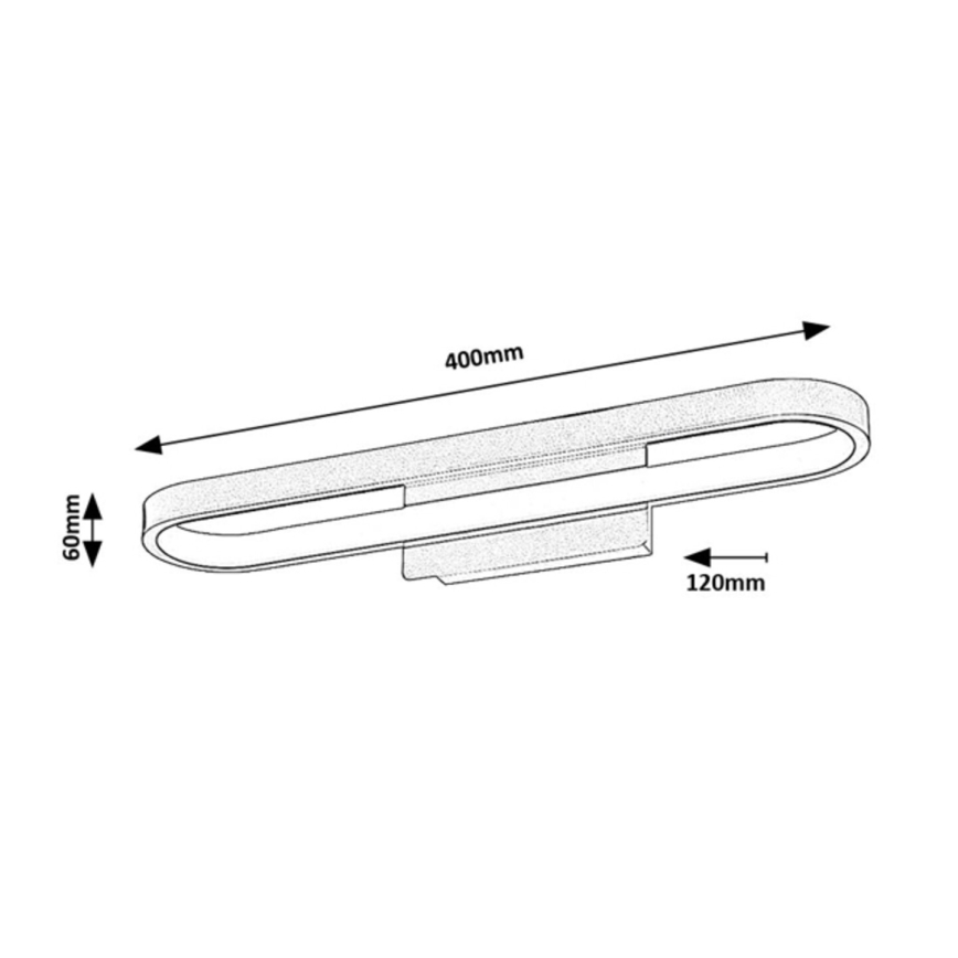 Rabalux - LED-Badezimmer-Spiegelleuchte LED/15W/230V IP44 40 cm