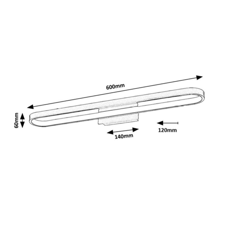Rabalux - Éclairage LED pour miroir de salle de bains LED/18W/230V IP44 60 cm