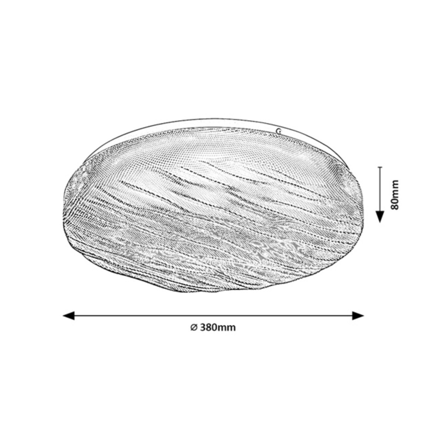 Rabalux - Plafoniera da bagno a LED/24W/230V IP44 4000K diam. 38 cm