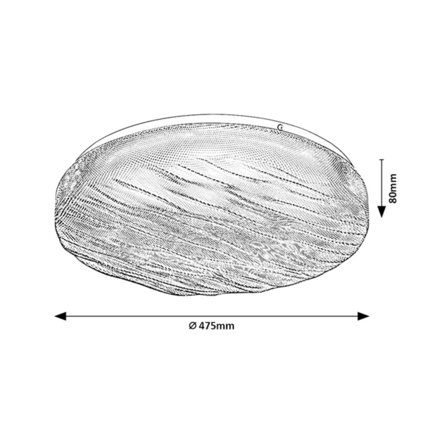 Rabalux - Plafonnier LED pour salle de bains LED/36W/230V IP44 4000K Ø 47,5 cm