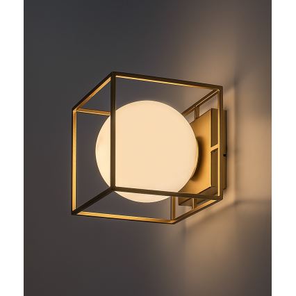 Rabalux - Außenwandleuchte 1xE14/15W/230V IP44 goldfarben