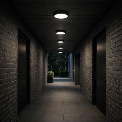 Rabalux - Plafonnier LED pour salle de bains 30W/230V Ø 30 cm IP44 noir