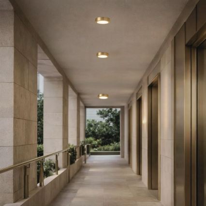 Rabalux - Plafoniera da soffitto per bagno LED/7W/230V Ø 12 cm IP44 dorata