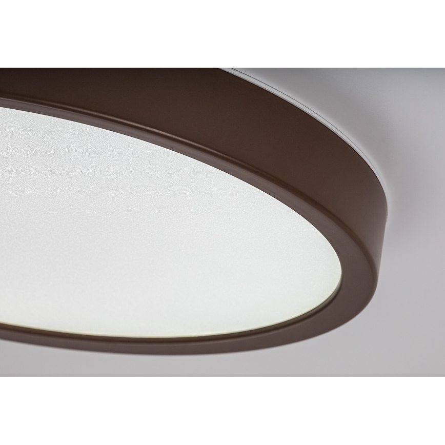 Rabalux - LED-Badezimmer-Deckenleuchte LED/18W/230V 3000/4000/6000K Ø 29 cm IP44 braun