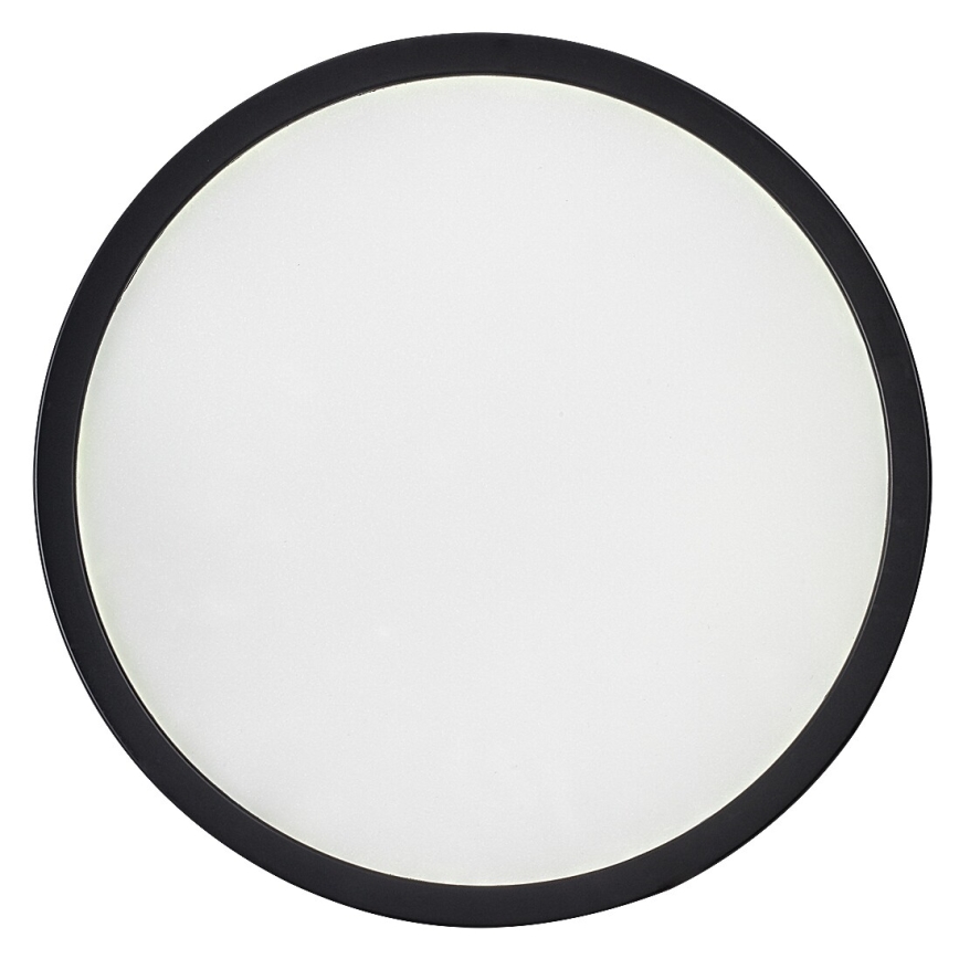Rabalux - Plafonnier LED pour salle de bains, 18W/230V, 3000/4000/6000 K, Ø 29 cm, IP44, noir