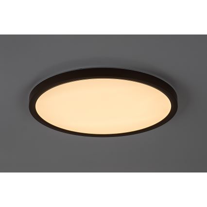 Rabalux - Plafonnier LED pour salle de bains LED/24W/230V 3000/4000/6000K Ø 40 cm IP44 brun
