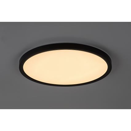Rabalux - Plafonnier LED pour salle de bains LED/24W/230V 3000/4000/6000K Ø 40 cm IP44 noir