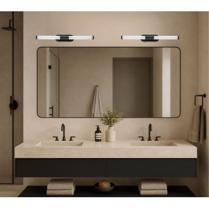 Rabalux - Éclairage LED pour miroir de salle de bains, 6W, 230V, IP44, 40 cm, noir