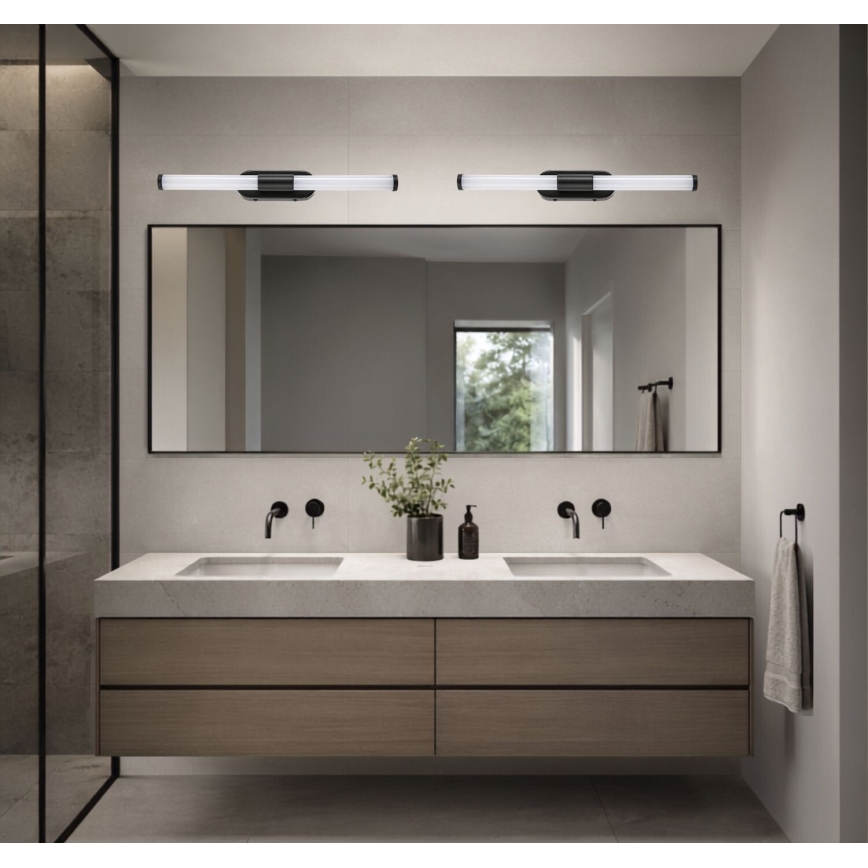 Rabalux - Éclairage LED pour miroir de salle de bains, 6W, 230V, IP44, 40 cm, noir