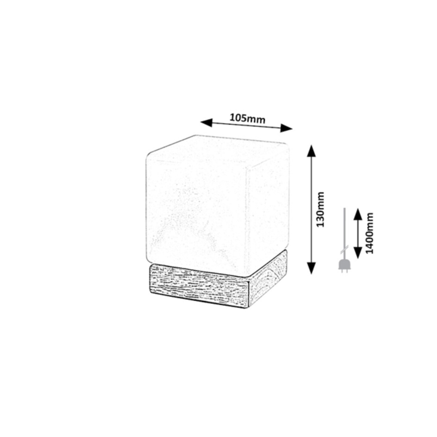 Rabalux - LED dimmbare Tischlampe LED/1,2W/5V 3000K Buche