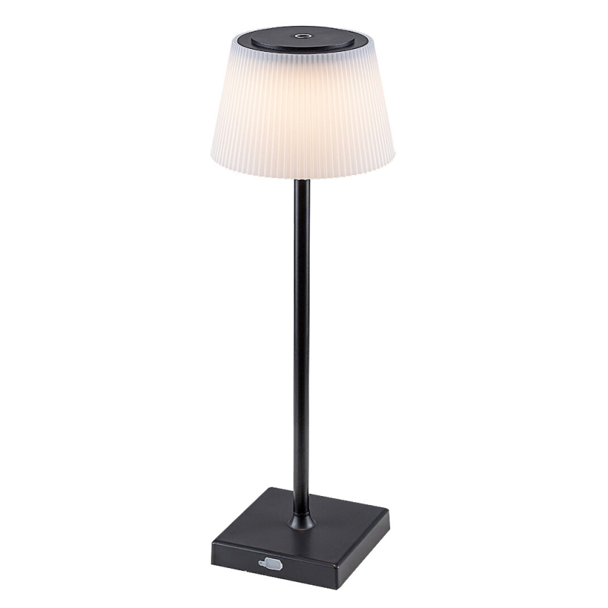 Rabalux - LED Lampada da tavolo ricaricabile dimmerabile LED/4W/3,7V 1800 mAh 3000-5000K IP44 nero