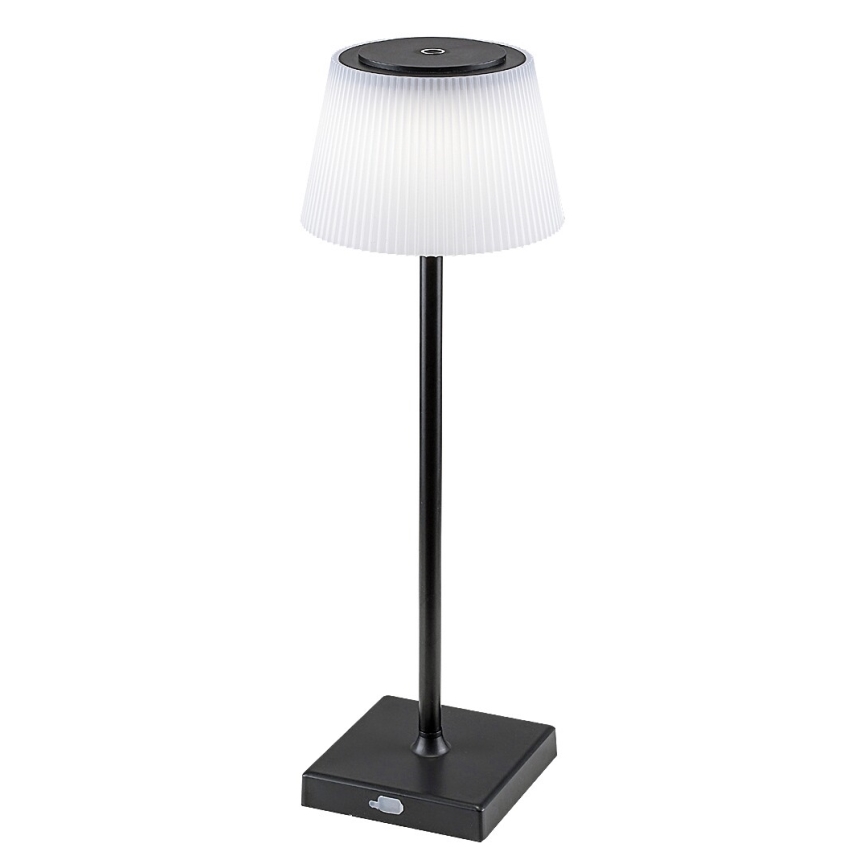 Rabalux - LED Lampada da tavolo ricaricabile dimmerabile LED/4W/3,7V 1800 mAh 3000-5000K IP44 nero