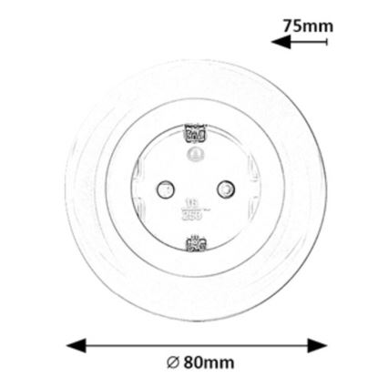 Rabalux - LED RGB Presa con illuminazione LED/0,54W/230V 3000K