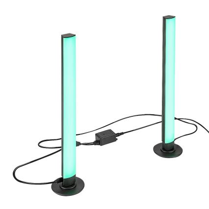 Rabalux - LOT x2 Lampe de table à intensité variable RGB PACO LED/5W/5V + télécommande