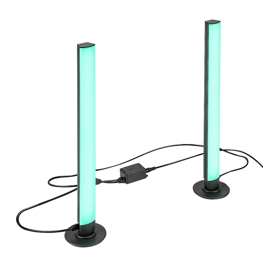 Rabalux - LOT x2 Lampe de table à intensité variable RGB PACO LED/5W/5V + télécommande