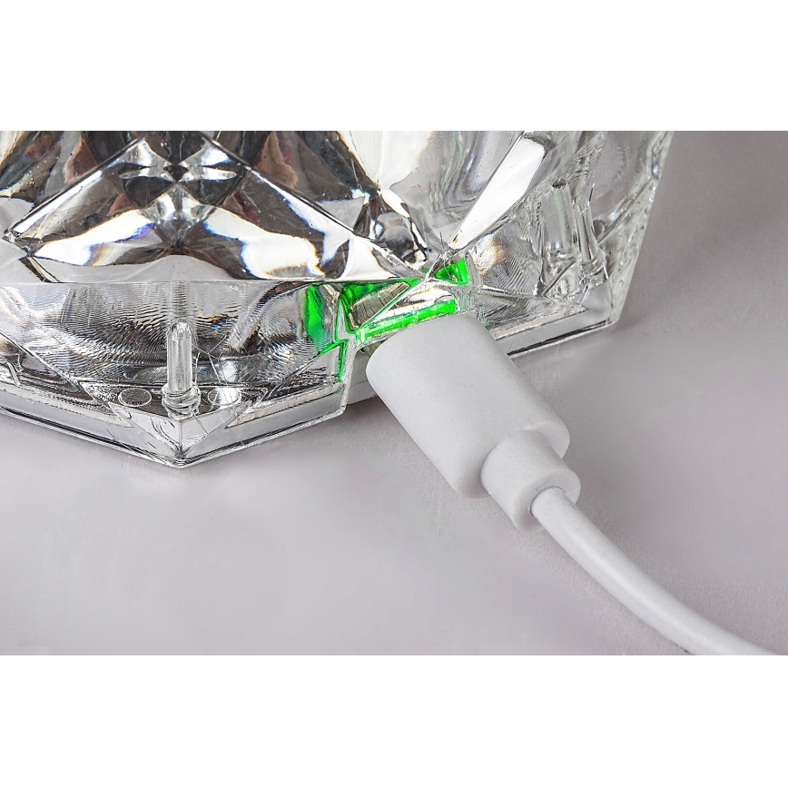 Rabalux 76015 - Dimmbare aufladbare LED-RGB-Tischleuchte SIGGY LED/1,5W/3,7V 800 mAh