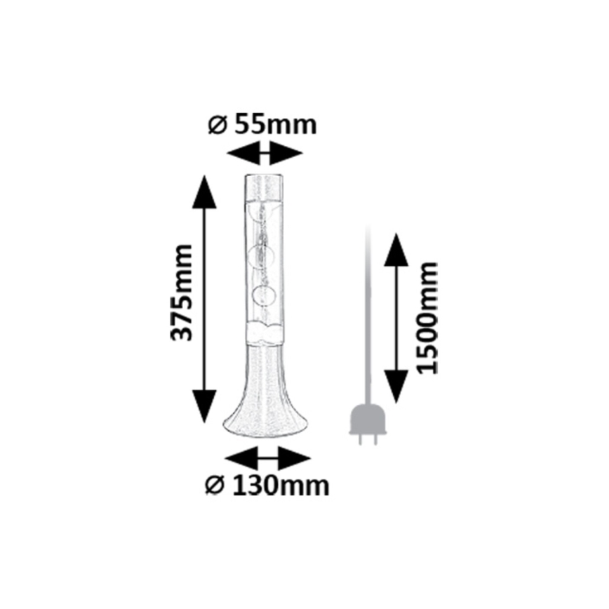 Rabalux - LED-Lavalampe LED/25W/230V