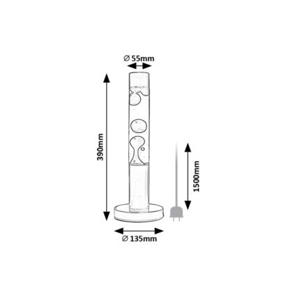 Rabalux - LED Lampada lava (lampada Astro) LED/25W/230V
