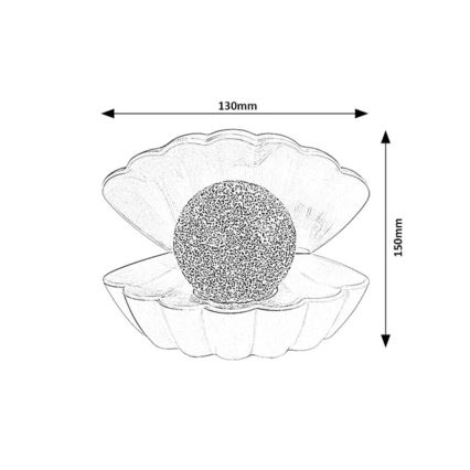 Rabalux - LED RGB Lampada decorativa LED/0,8W/3xAAA