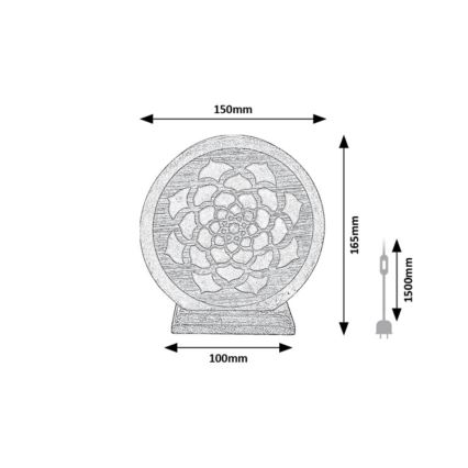 Rabalux - Lampada di sale 1xE14/15W/230V