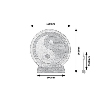 Rabalux - Lampada di sale 1xE14/15W/230V