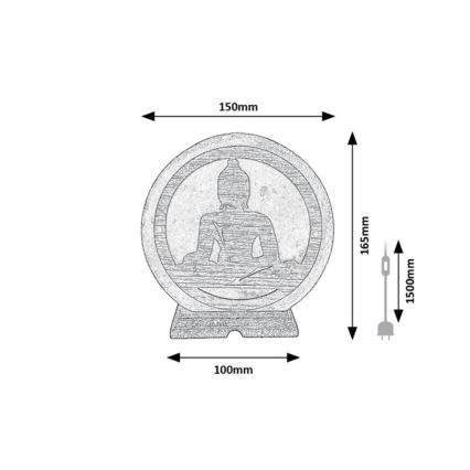 Rabalux - Lampe de sel 1xE14/15W/230V