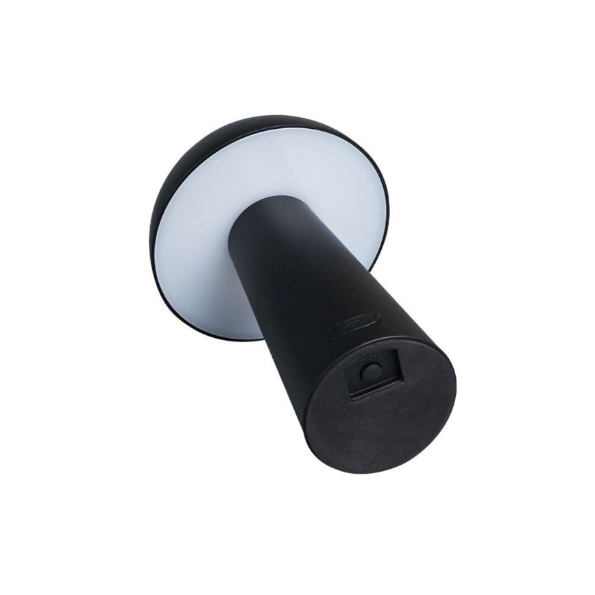 Rabalux - Dimmbare Touch-Außenlampe, wiederaufladbar, LED/1,5W/5V, IP44, 1200 mAh, USB, schwarz