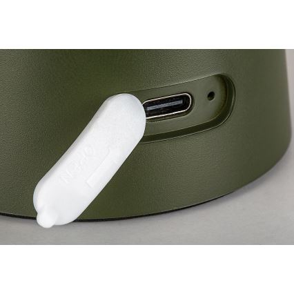 Rabalux - Lampe d'extérieur tactile LED, rechargeable et dimmable LED/1,5W/5V IP44 1200 mAh USB verte