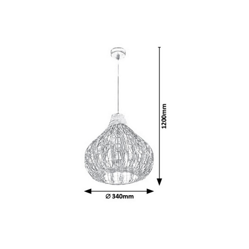 Rabalux - Lampadario a sospensione con filo 1xE27/40W/230V