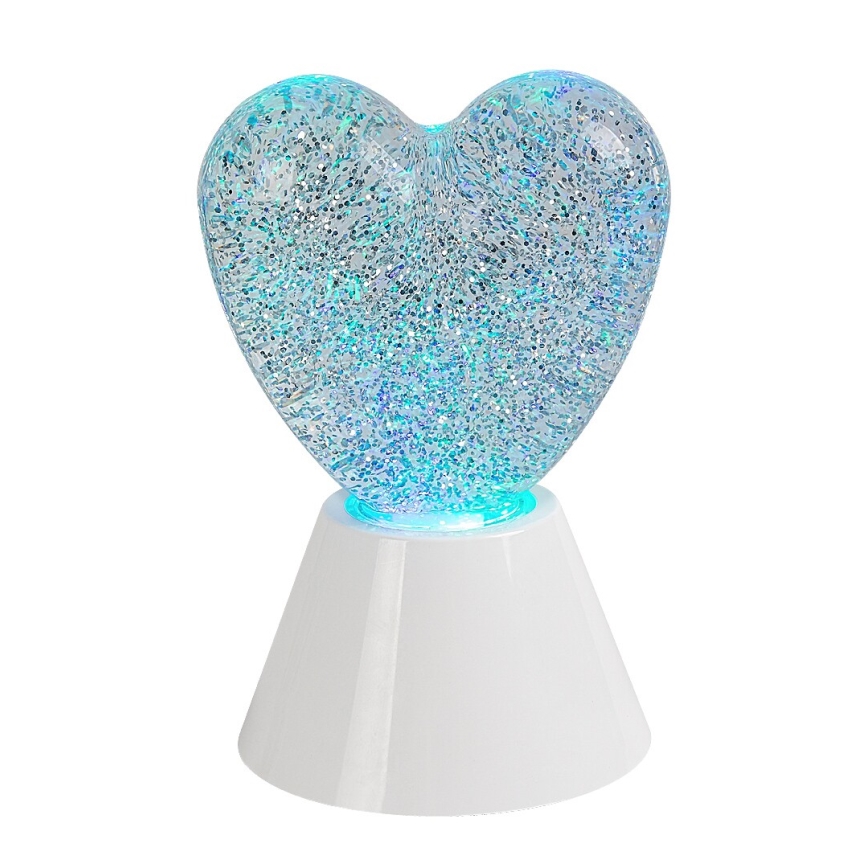 Rabalux - Lampada decorativa LED RGB LED/0,8W/3xAA a forma di cuore