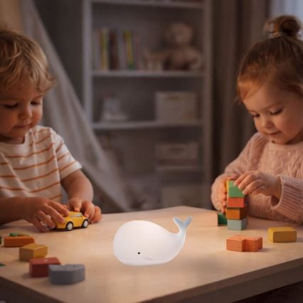 Rabalux - Veilleuse tactile LED RGB LED/0,05W/1xCR2032 baleine