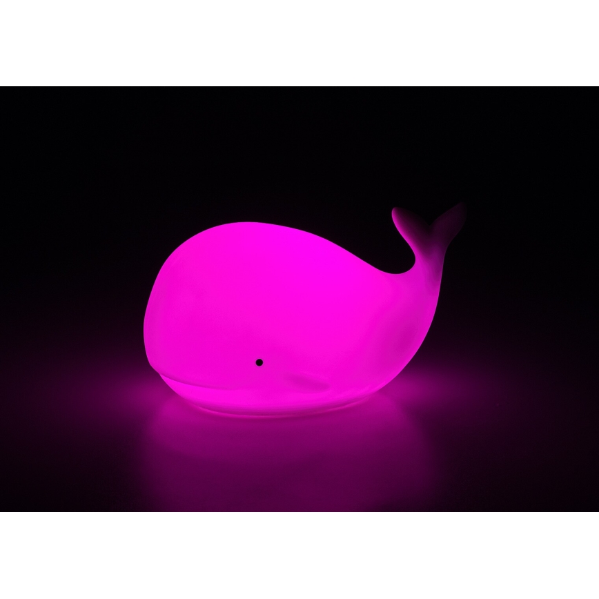 Rabalux - Veilleuse tactile LED RGB LED/0,05W/1xCR2032 baleine