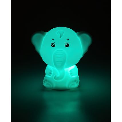 Rabalux - Luce notturna LED RGB a sfioramento LED/0,05W/1xCR2032 elefante