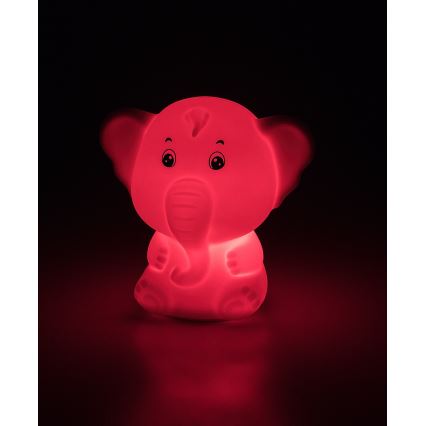 Rabalux - Veilleuse tactile LED RGB LED/0,05W/1xCR2032 éléphant
