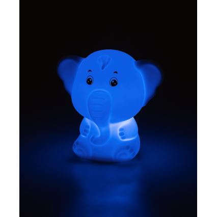 Rabalux - Veilleuse tactile LED RGB LED/0,05W/1xCR2032 éléphant
