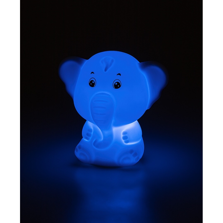 Rabalux - Veilleuse tactile LED RGB LED/0,05W/1xCR2032 éléphant
