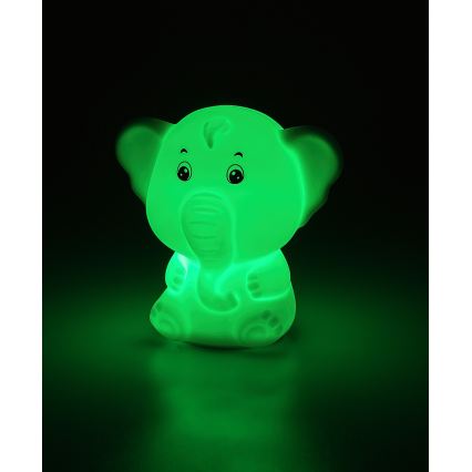 Rabalux - Veilleuse tactile LED RGB LED/0,05W/1xCR2032 éléphant