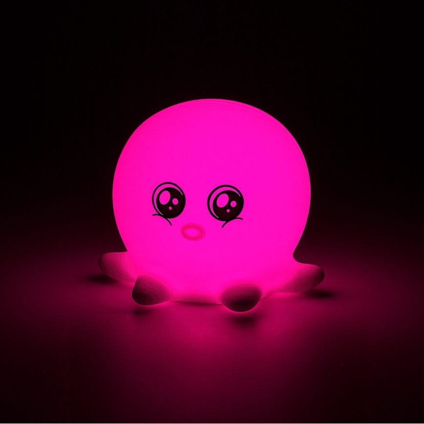 Rabalux - LED RGB Luce notturna touch LED/0,05W/1xCR2032 polpo