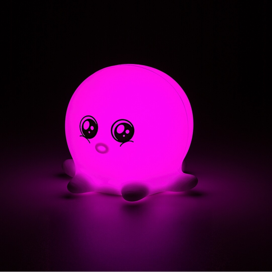 Rabalux - LED RGB Luce notturna touch LED/0,05W/1xCR2032 polpo