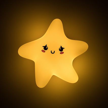 Rabalux - Lampada da notte per bambini LED ricaricabile dimmerabile a sfioramento LED/2,7W/5V 200 mAh a forma di stella