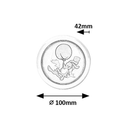 Rabalux - Luce notturna LED per bambini LED/0,3W/2xAA 6000K