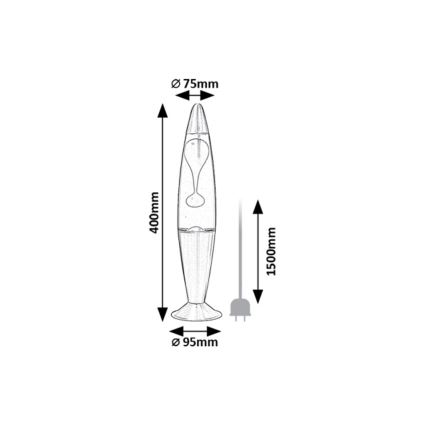 Rabalux - LED-Lavalampe LED/25W/230V
