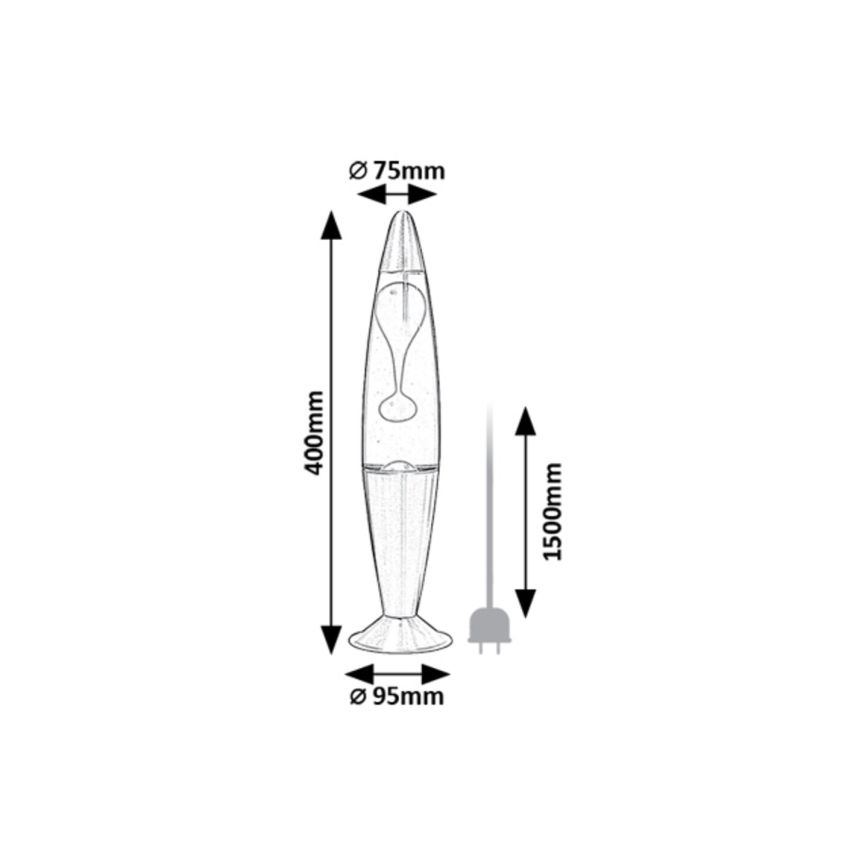Rabalux - LED-Lavalampe LED/25W/230V