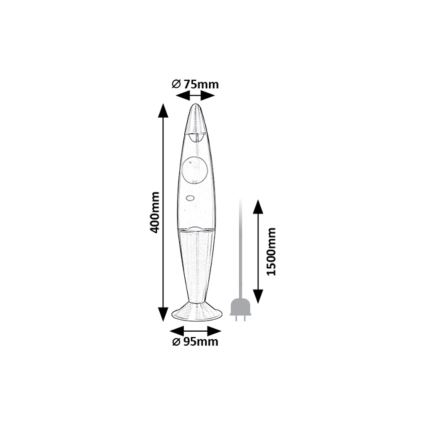 Rabalux - LED-Lavalampe LED/25W/230V
