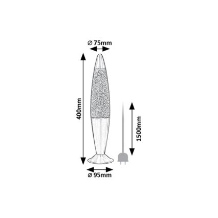 Rabalux - LED-Lavalampe LED/25W/230V